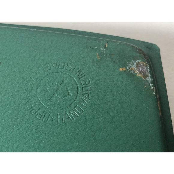 Vintage Mid-Century Metal Tray Oppenheim Hand Made Israel Fruit Bowl Grapes Wine - Picture 9 of 12